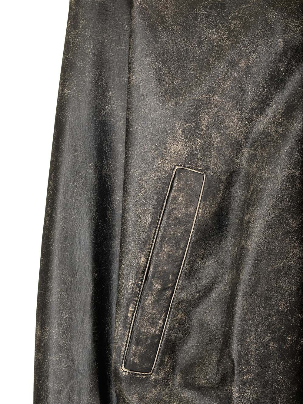 Acne Studios Men Leather Bomber Jacket ACNE STUDIOS