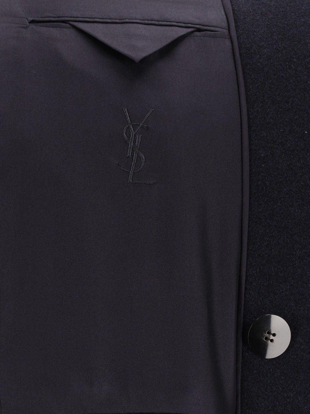 Saint Laurent Men Double-Breasted Coat SAINT LAURENT
