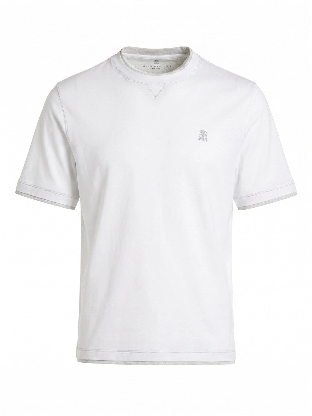 Brunello Cucinelli Men T-Shirt With Faux-Layering BRUNELLO CUCINELLI