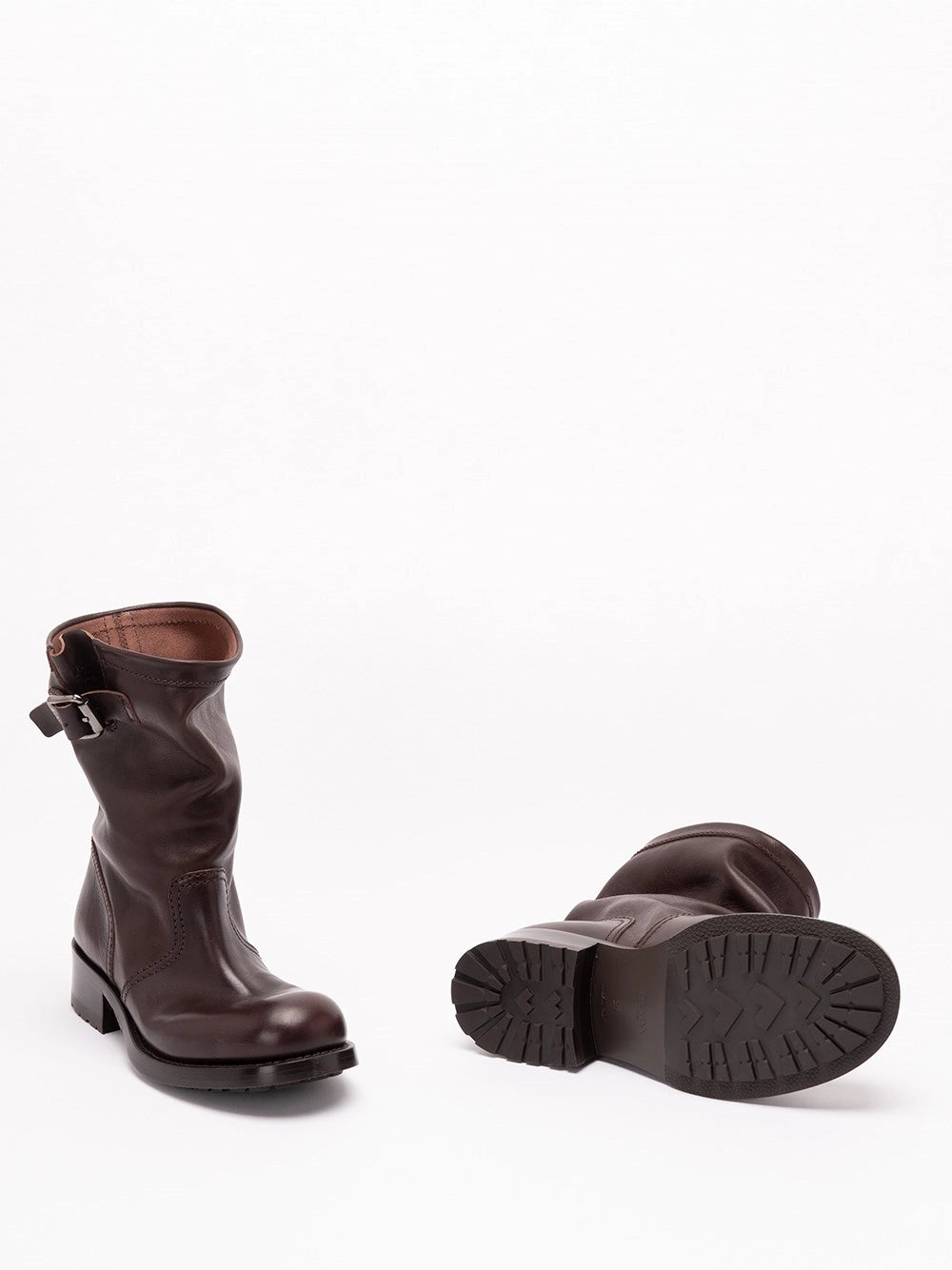 Prada Women Leather Mid-Calf Boots PRADA