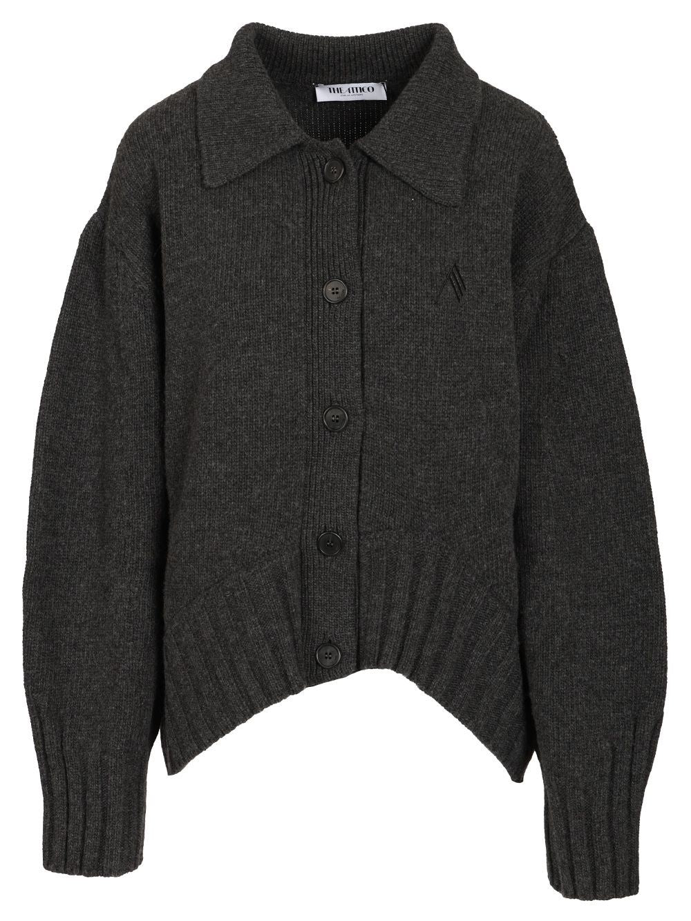 The Attico Women Cardigan With Embroidered Logo THE ATTICO