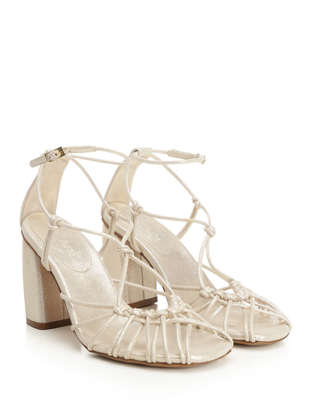 Forte_Forte Women High-Heeled Sandals In Laminated Leather FORTE FORTE