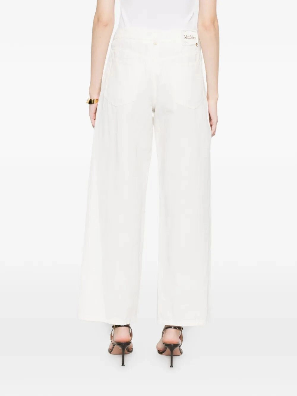 Max Mara Women Cotton And Linen Pants MAX MARA