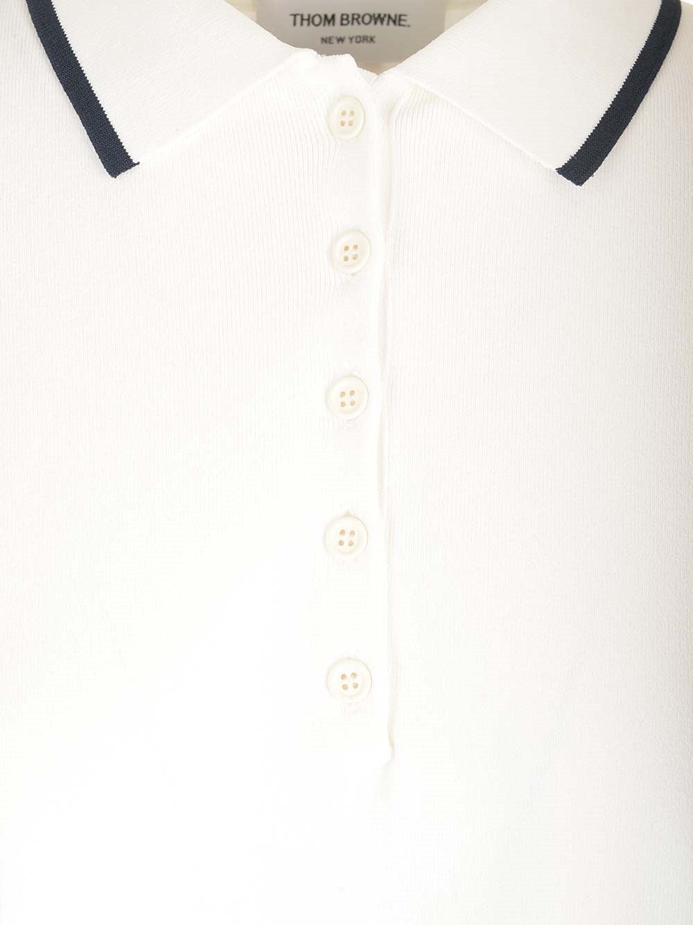 Thom Browne Women Boxy Fit Polo Shirt THOM BROWNE