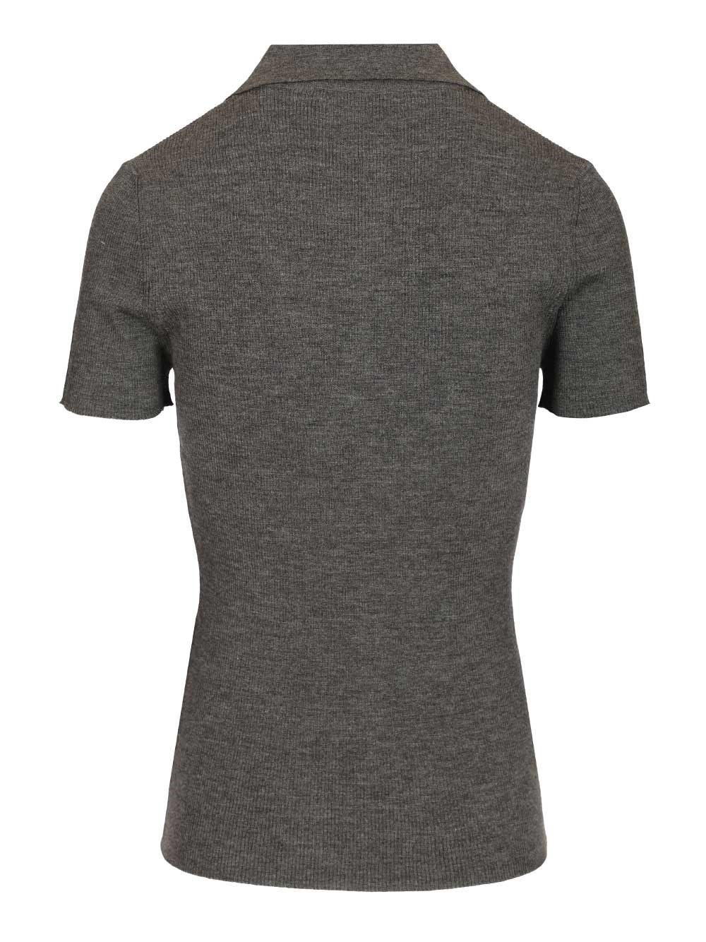 Max Mara Women Ribbed Wool Polo Shirt MAX MARA