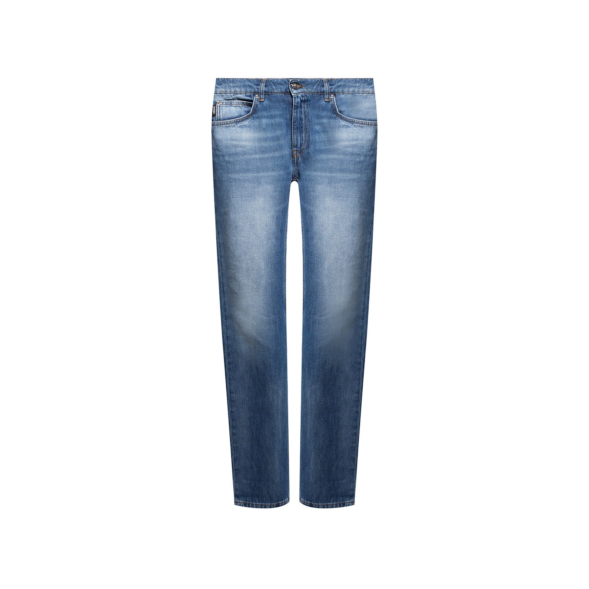 Versace Cotton Logo Denim Jeans Men VERSACE