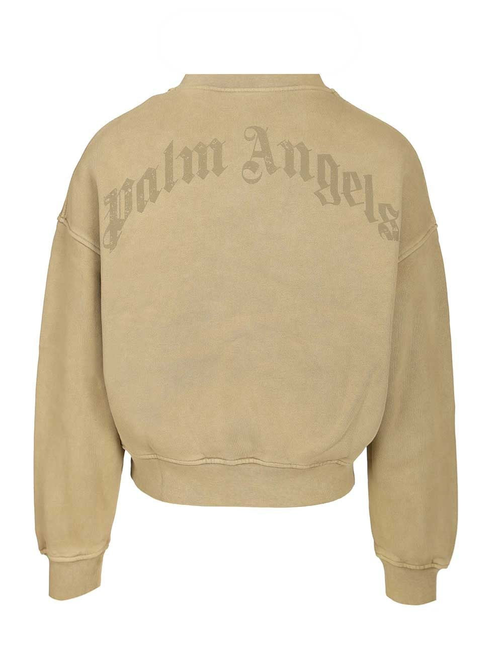 Palm Angels Men Curved Logo Sweatshirt PALM ANGELS