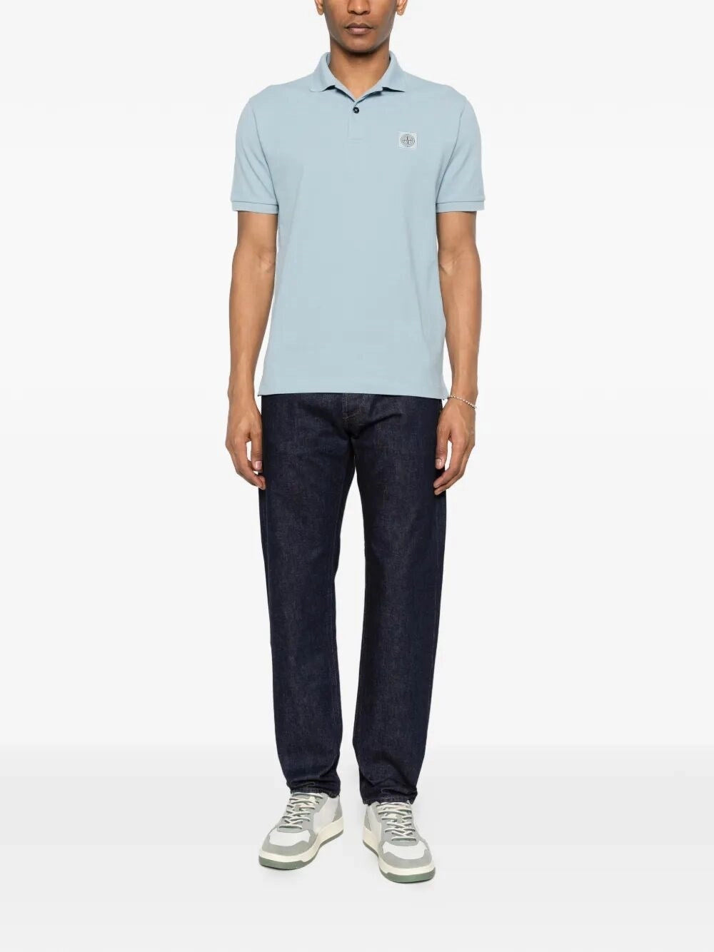 Stone Island Men 50/2 Organic Cotton Piquet Polo STONE ISLAND