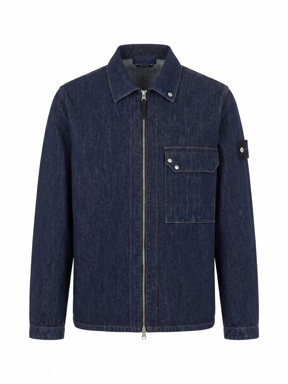 Stone Island Men `Indigo Denim-Rinsed` Shirts STONE ISLAND
