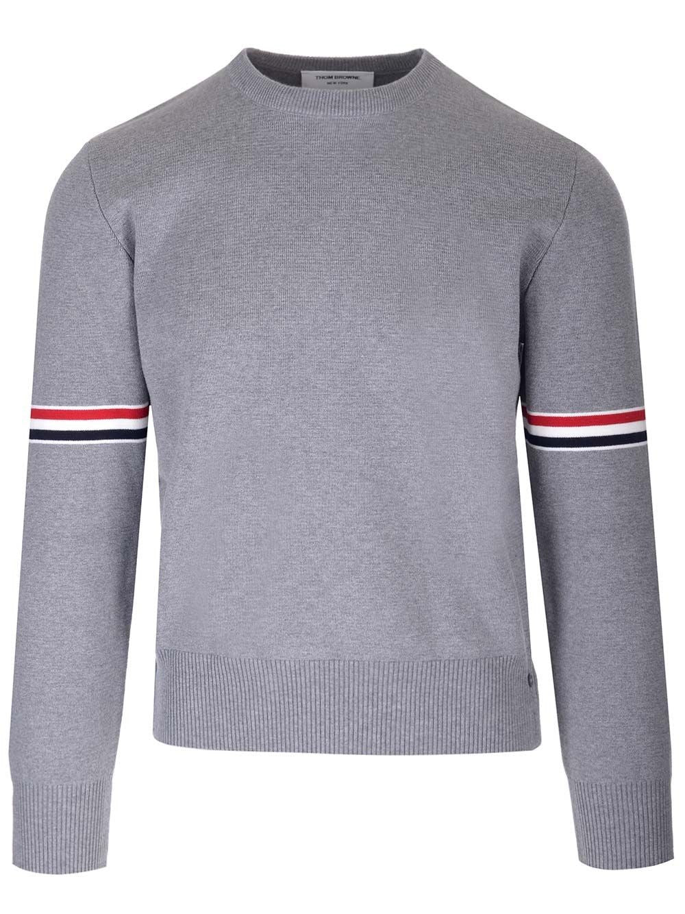 Thom Browne Men Milano Stitch Crew Neck Sweater