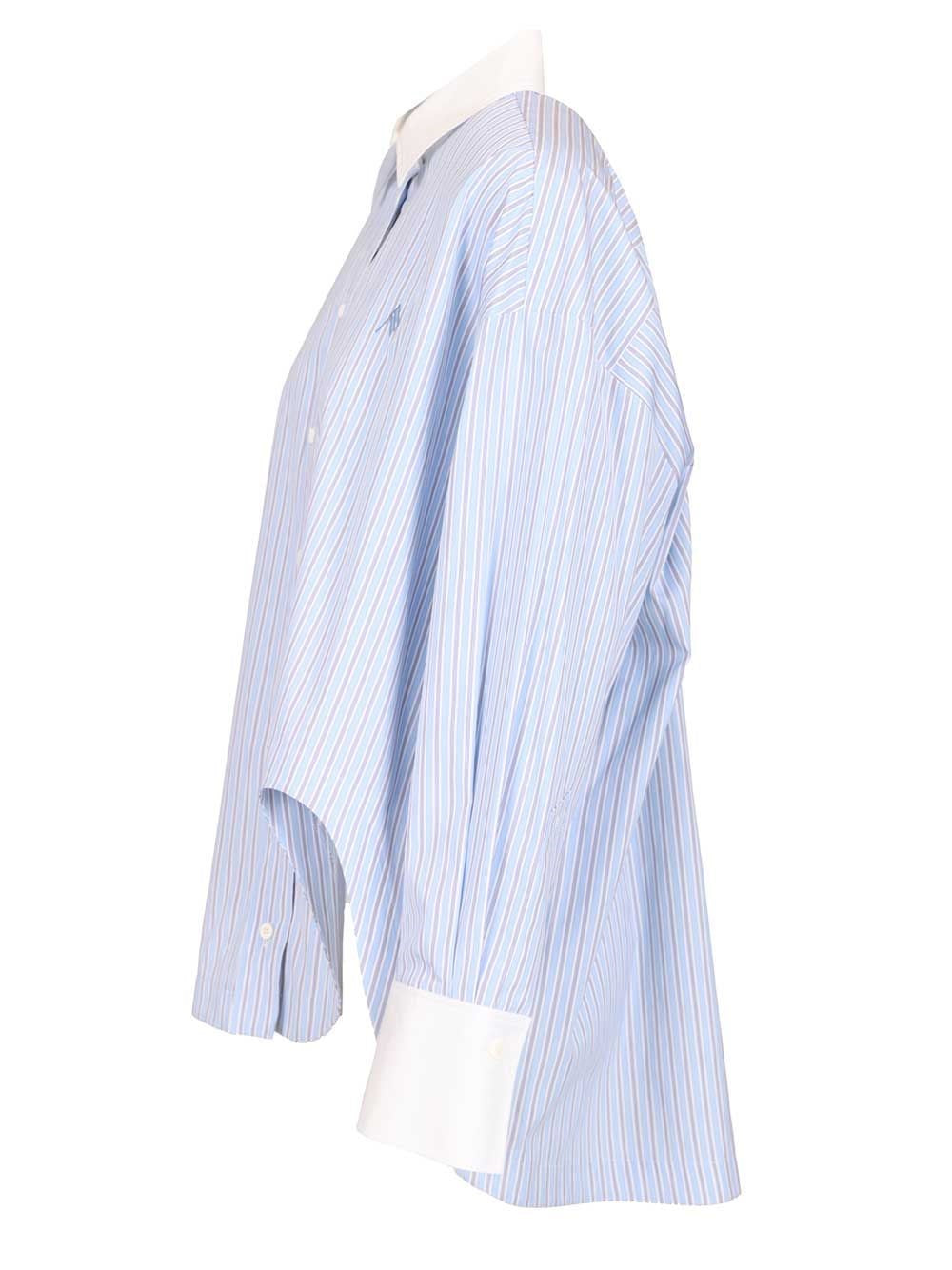 The Attico Women Striped Cotton Shirt THE ATTICO