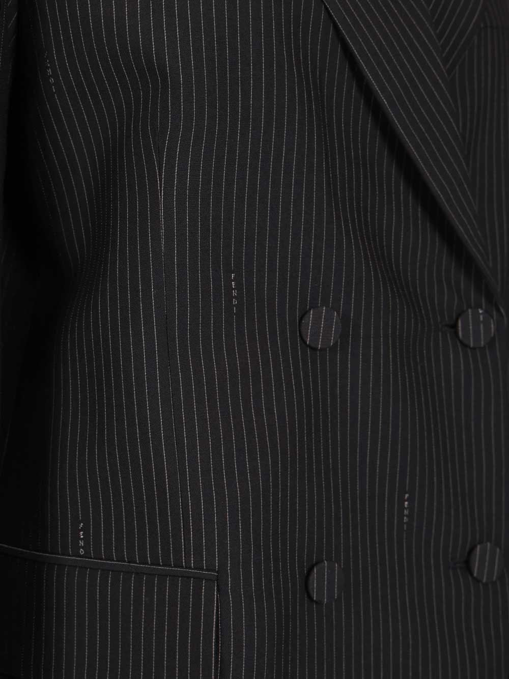 Fendi Women Pinstriped Wool Blazer FENDI