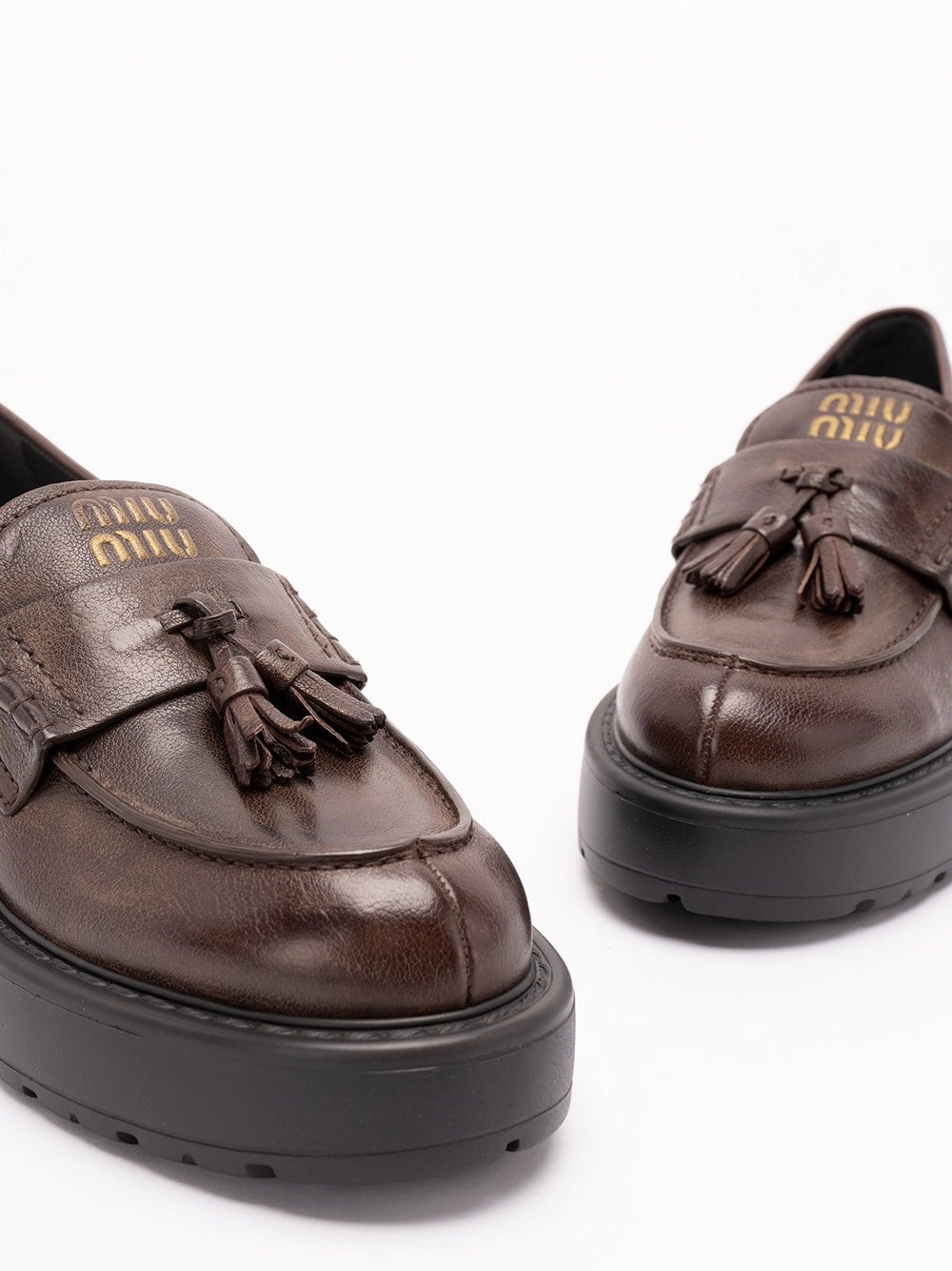 Miu Miu Women Leather Loafers MIU MIU