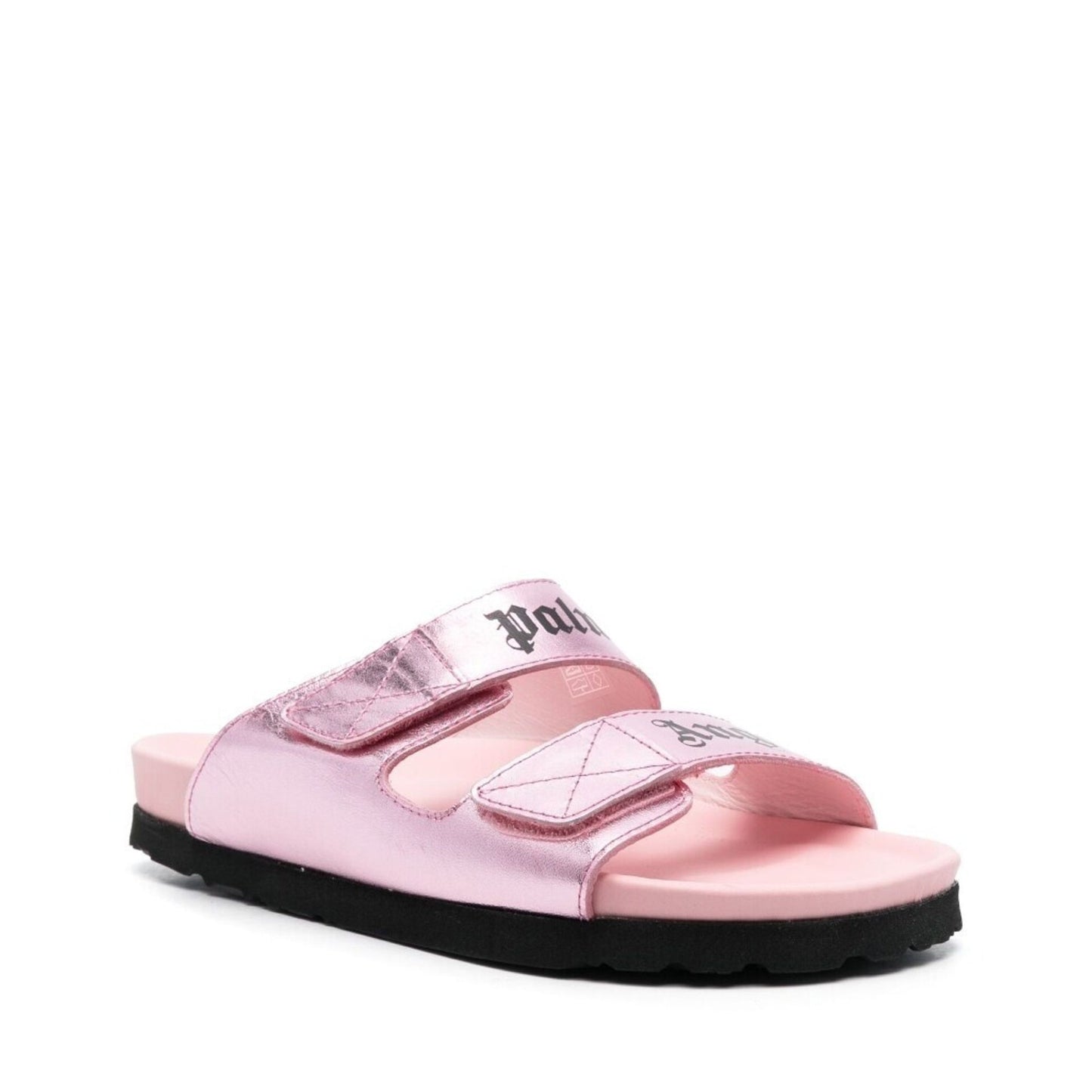 Palm Angels Leather Logo Sandals Women PALM ANGELS