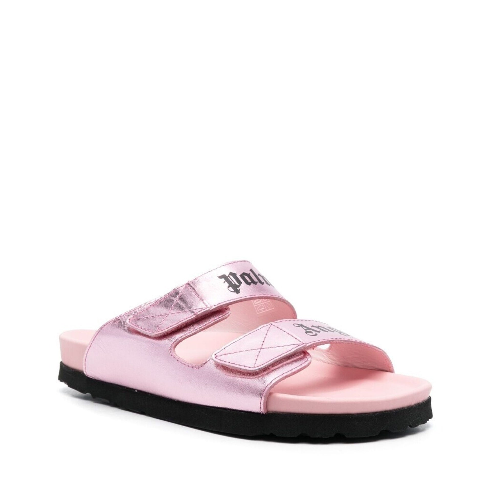Palm Angels Leather Logo Sandals Women PALM ANGELS