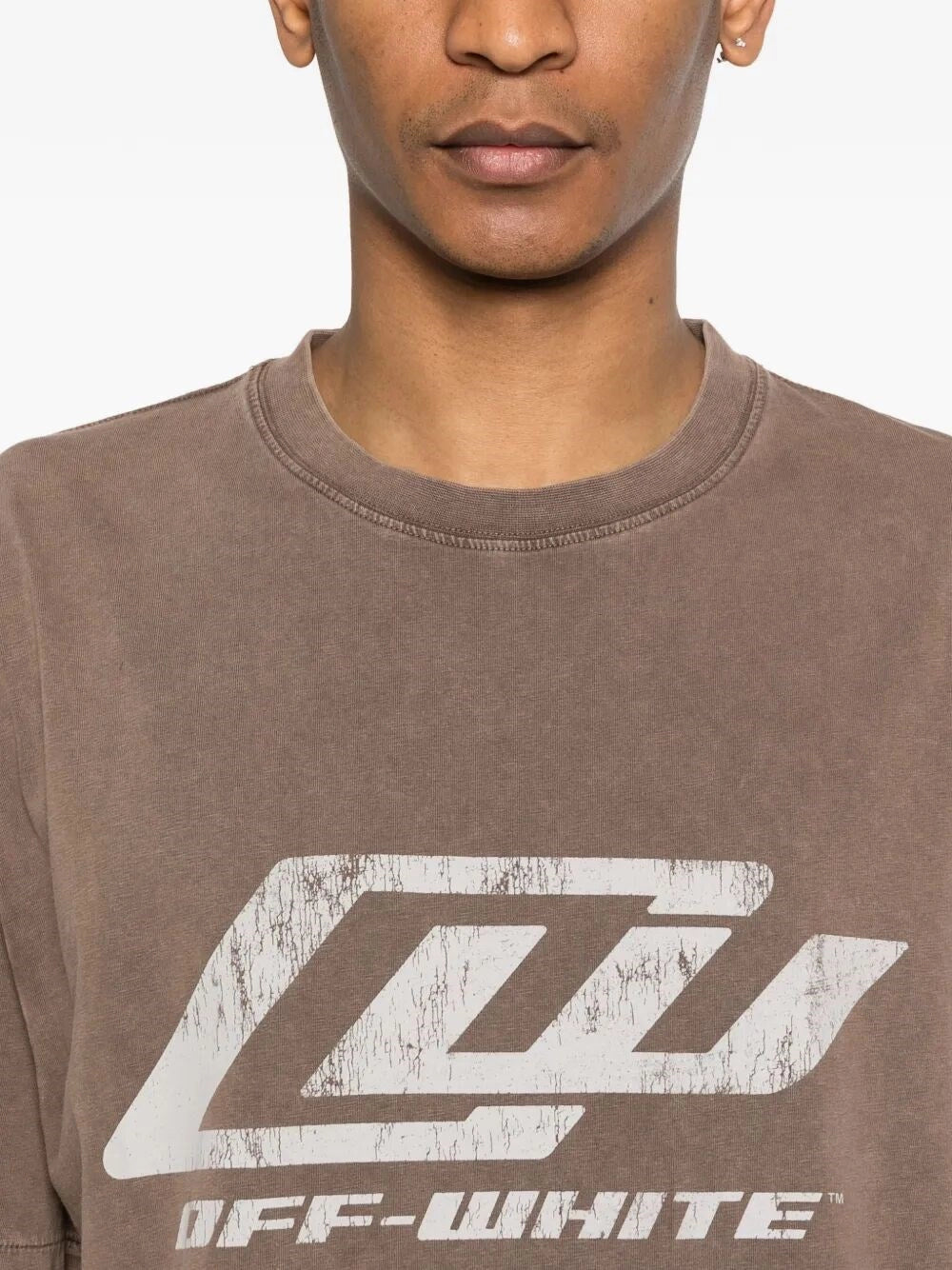 Off White Men `Owr Skate` Short Sleeve T-Shirt OFF-WHITE