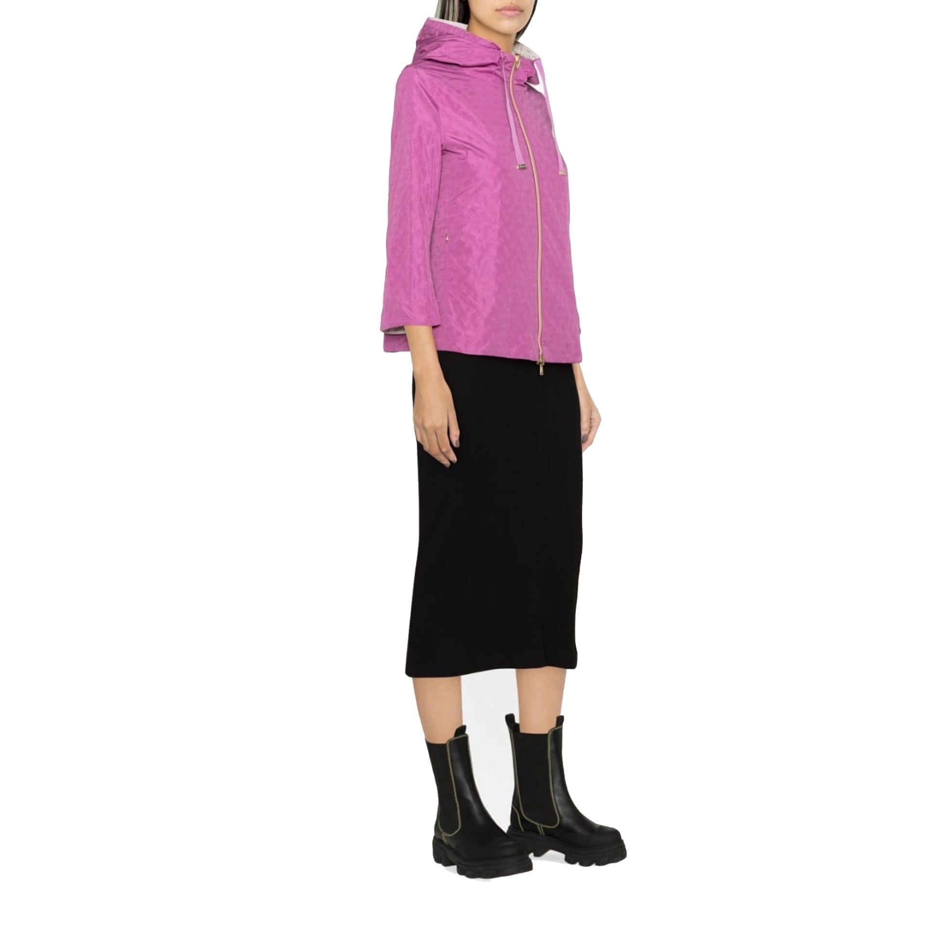 Herno Reversible Monogram-Print Jacket Women HERNO
