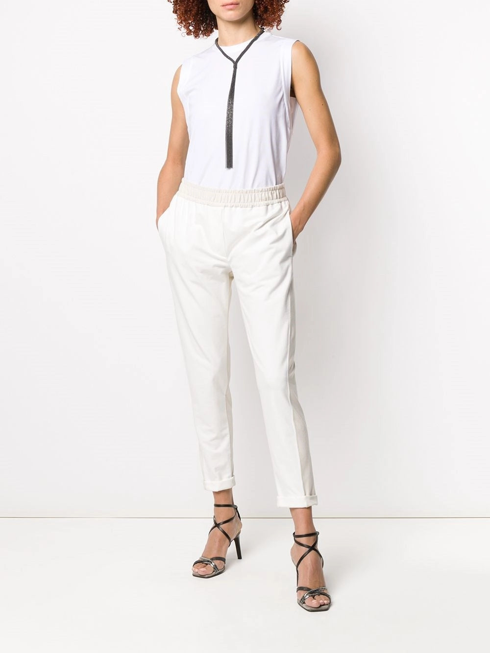 Brunello Cucinelli Women Cotton Jersey  Tank Top BRUNELLO CUCINELLI
