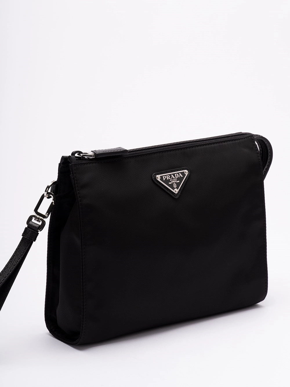 Prada Men Re-Nylon And Saffiano Pouch PRADA