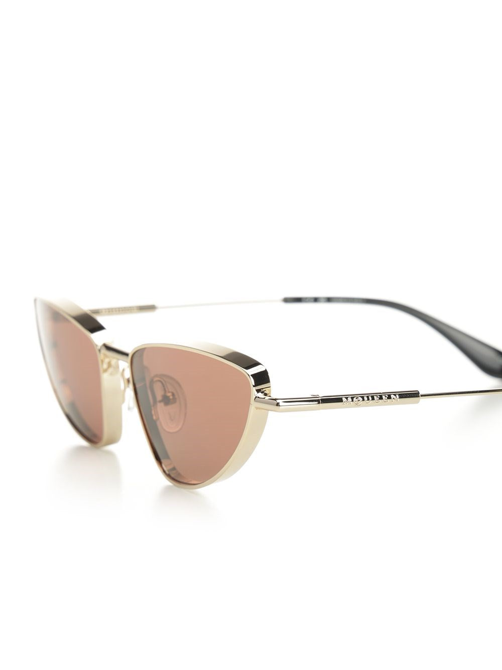 Mcqueen Women "Cat-Eye Metal T-Bar" Sunglasses ALEXANDER MCQUEEN
