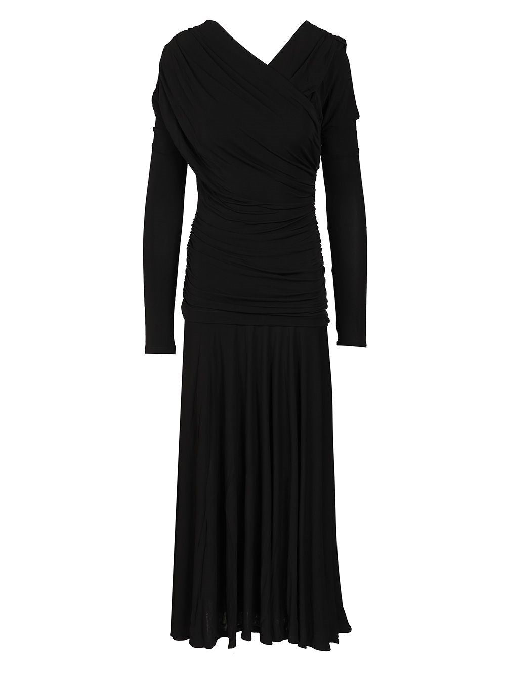 Ganni Women Ruffled Dress GANNI