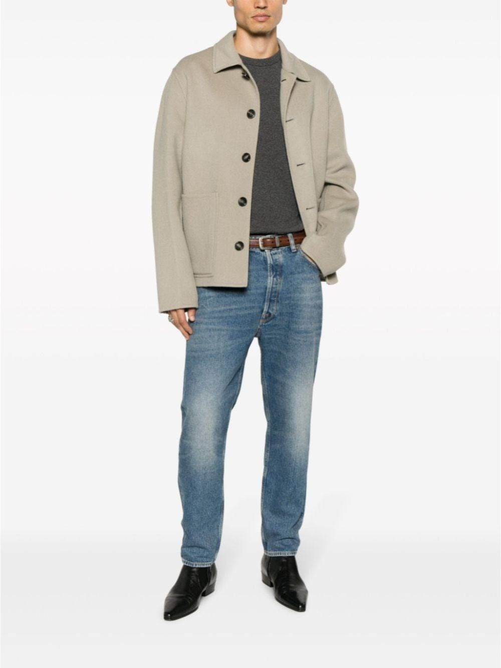 Golden Goose Men "Golden Happy" Stone Washed Jeans GOLDEN GOOSE