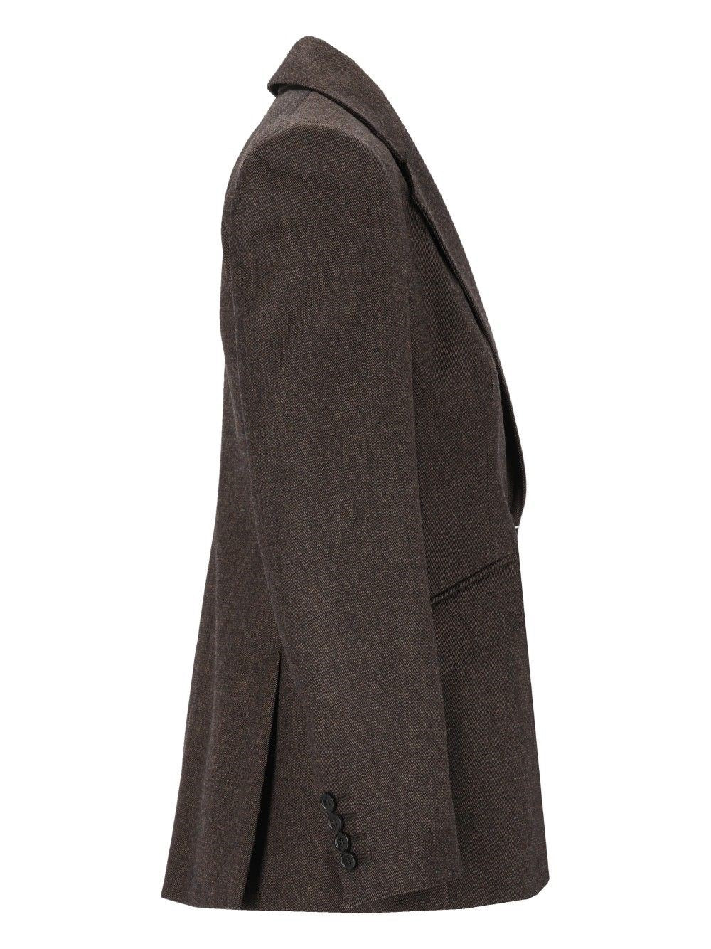 Max Mara Women Fitted Blazer In Denim-Effect Wool MAX MARA