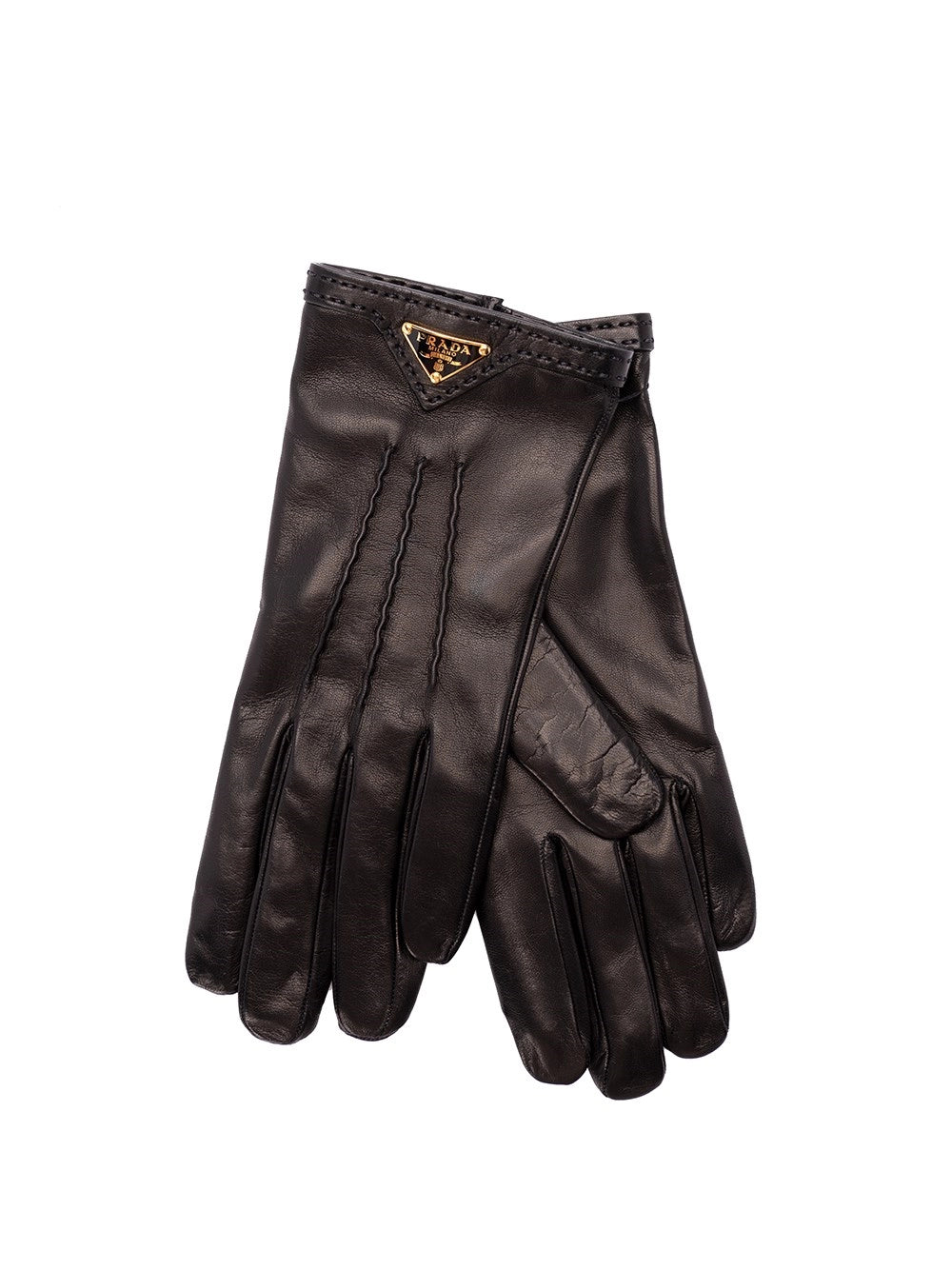 Prada Women Leather Gloves PRADA