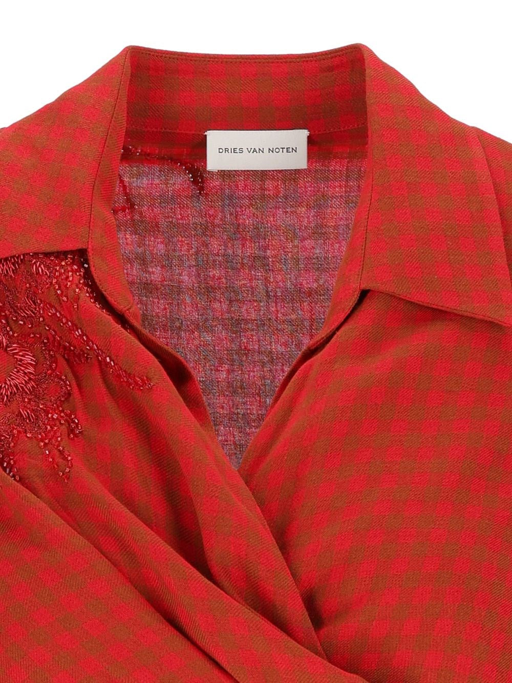 Dries Van Noten Women Wrap Shirt With Embroidery DRIES VAN NOTEN