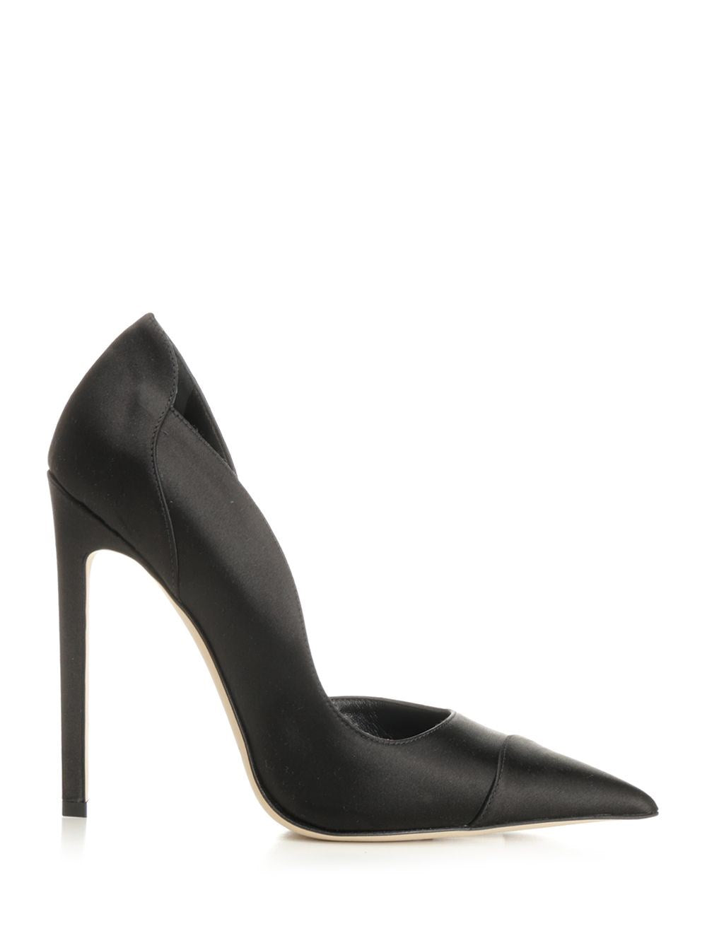 Jimmy Choo Women Brigitte Décolleté In Black Satin JIMMY CHOO