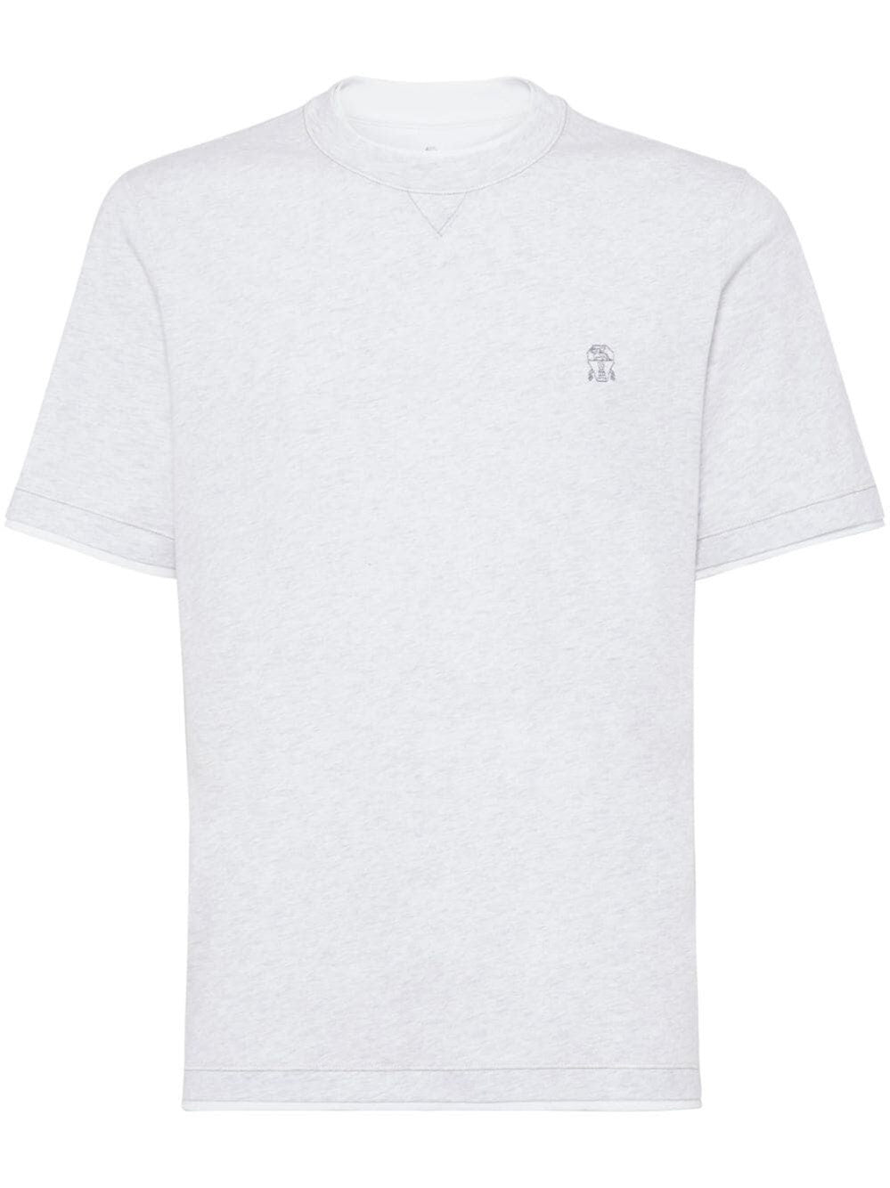 Brunello Cucinelli Men T-Shirt With Faux-Layering BRUNELLO CUCINELLI