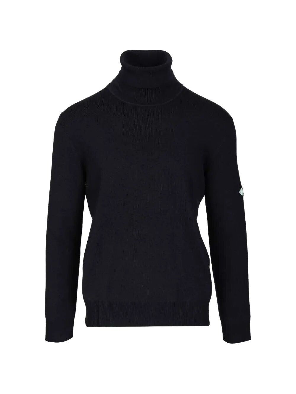 Bottega Veneta Men Navy Blue Wool Turtleneck Sweater BOTTEGA VENETA