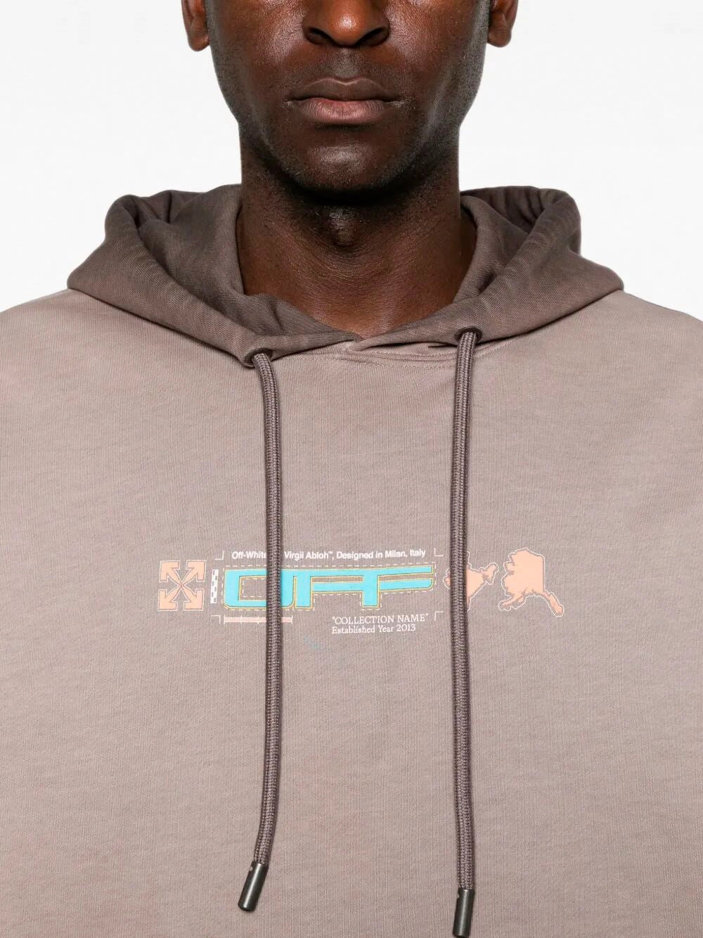 Off White Men `Archigeography 3 Arrow Skate` Hoodie OFF-WHITE