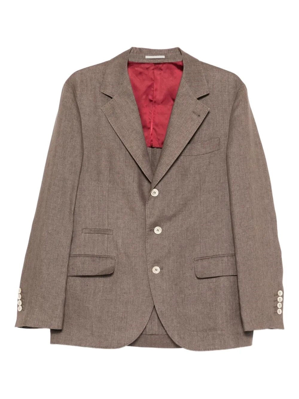 Brunello Cucinelli Men Linen Deconstructed Blazer BRUNELLO CUCINELLI