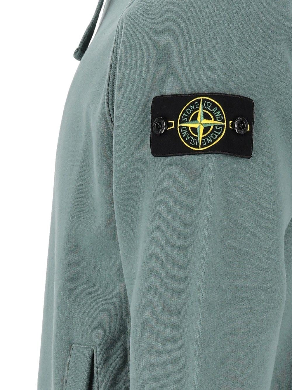 Stone Island Men Brushed Organic Cotton Hoodie STONE ISLAND
