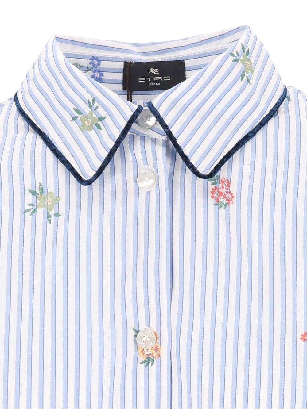 Etro Women Striped Jacquard Cotton Shirt ETRO
