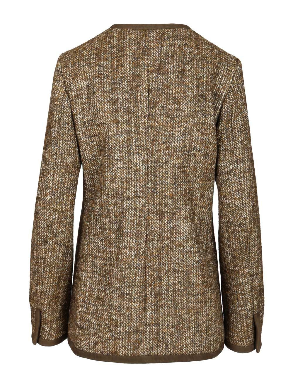 Golden Goose Women Long Boxy Tweed Blazer GOLDEN GOOSE