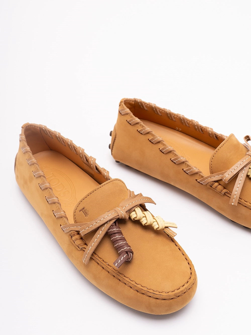 Tod's Women `Glove Gommino` Loafers In Nubuck TOD'S