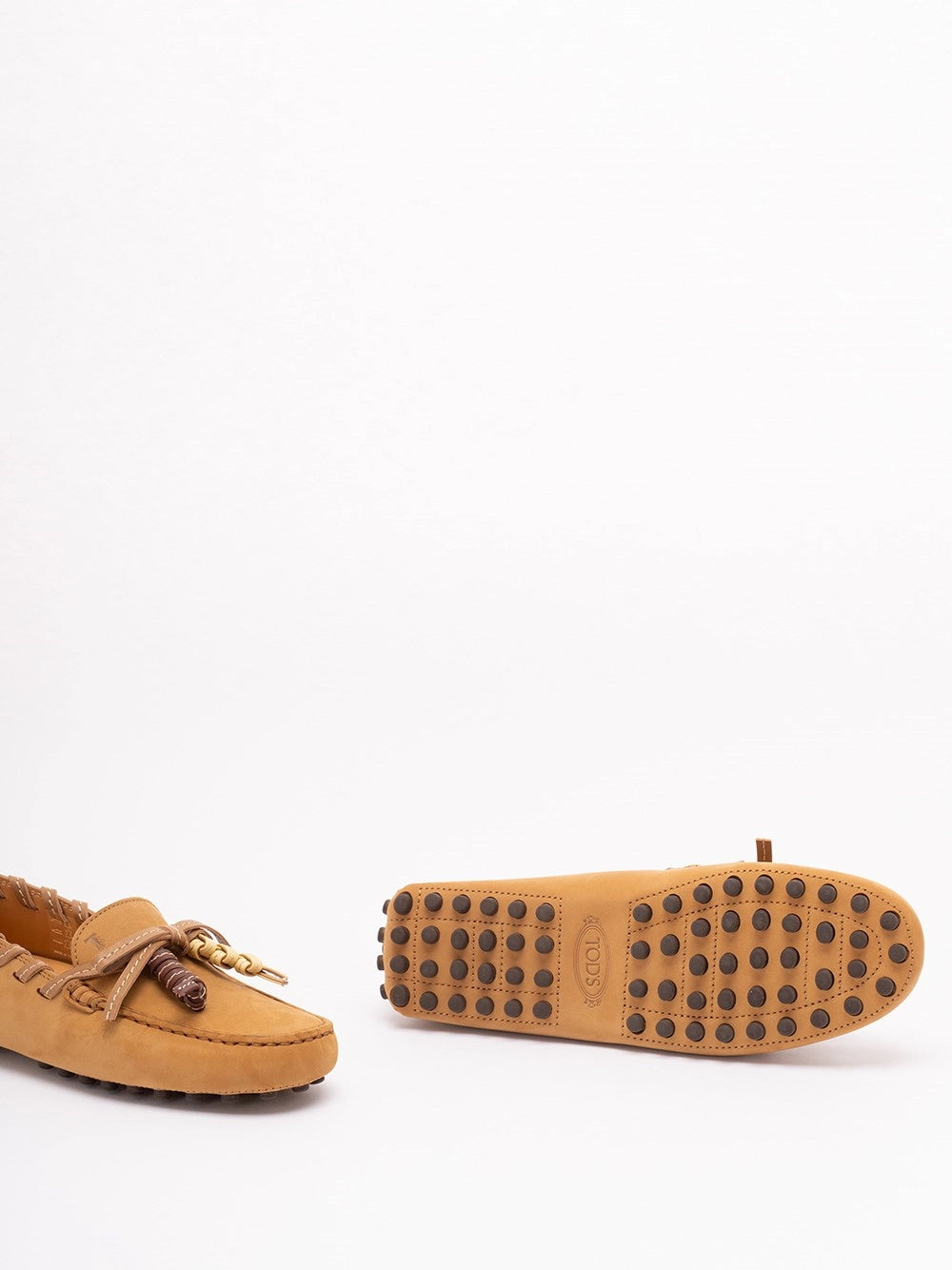 Tod's Women `Glove Gommino` Loafers In Nubuck TOD'S