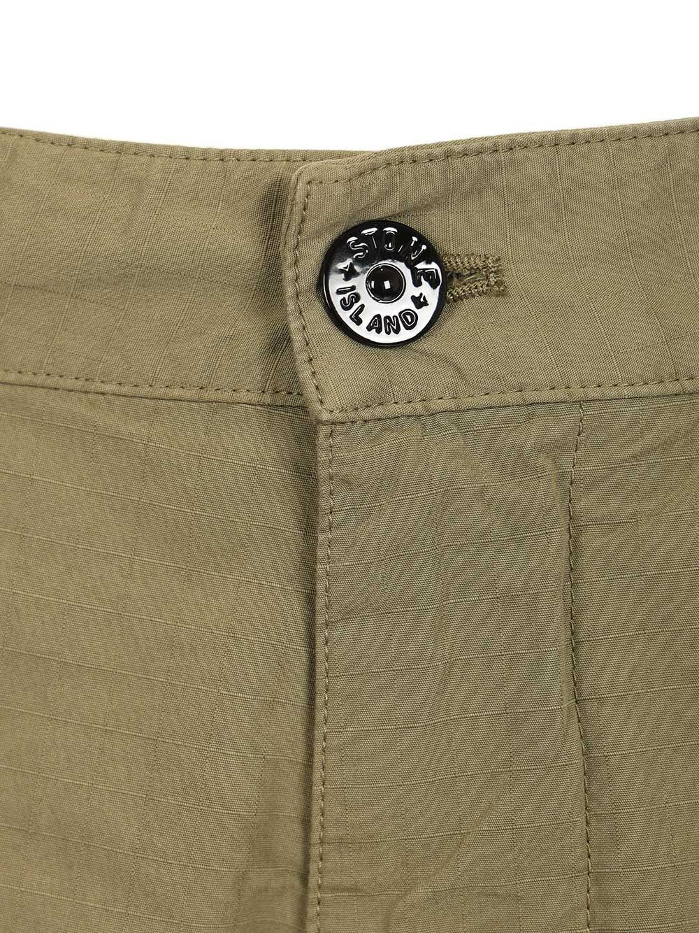 Stone Island Men Organic Cotton Ripstop Chino Trousers STONE ISLAND