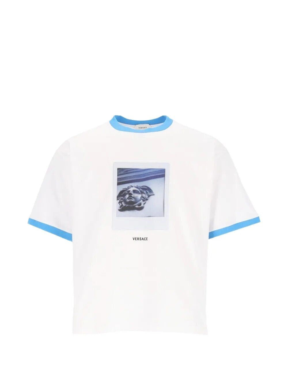 Versace Men Regular-Fit Cotton Jersey T-Shirt With Print VERSACE