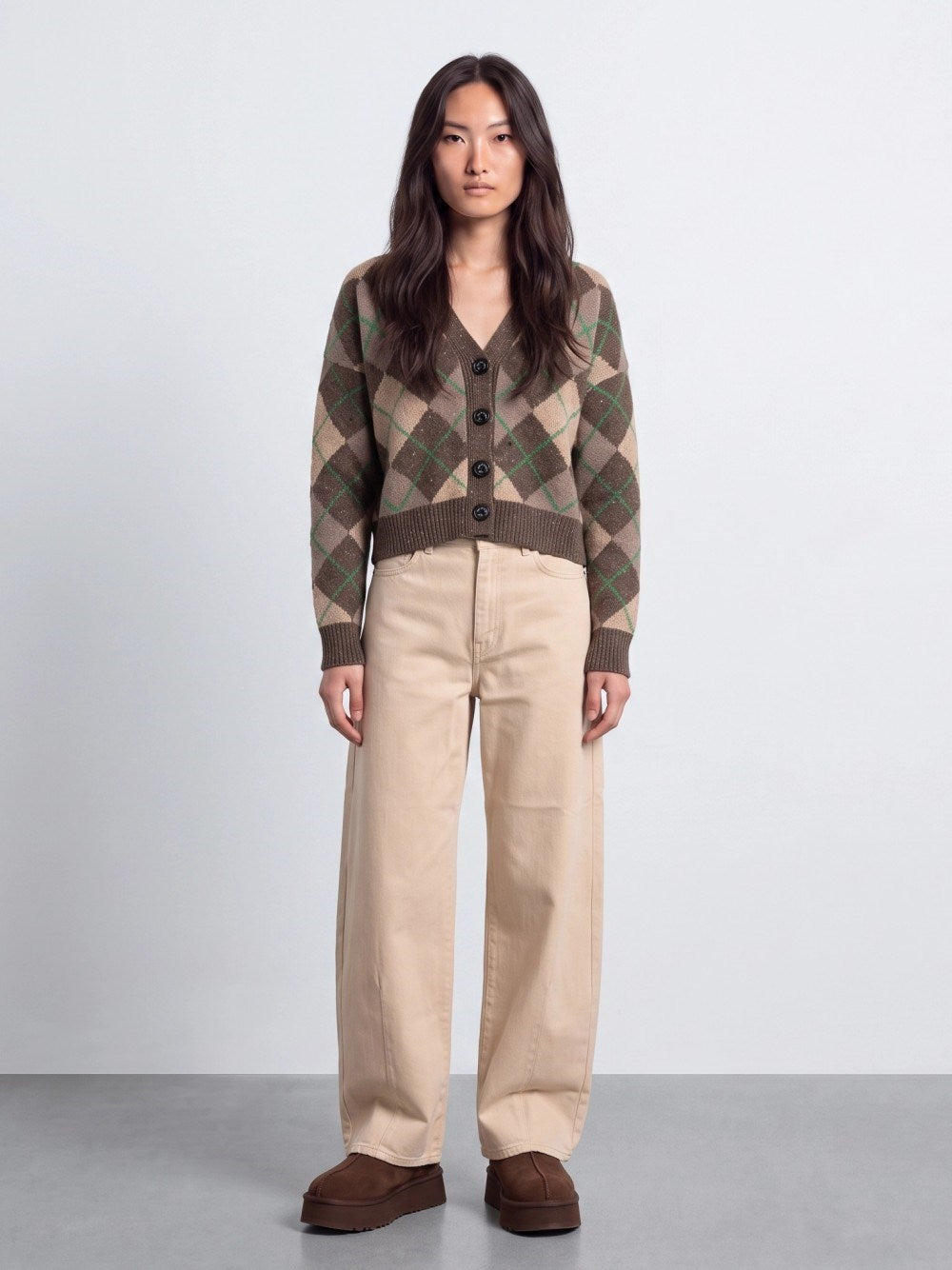 Weekend Max Mara Women "Argyle" Cardigan WEEKEND MAX MARA