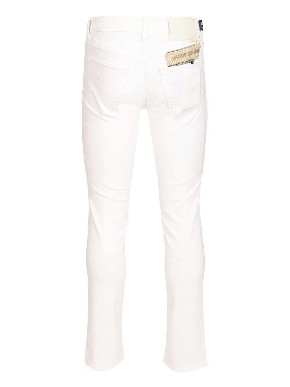 Jacob Cohen Men Pant 5 Pkt Slim Fit Nick L1 Salpa Bianca 9 Oz JACOB COHEN
