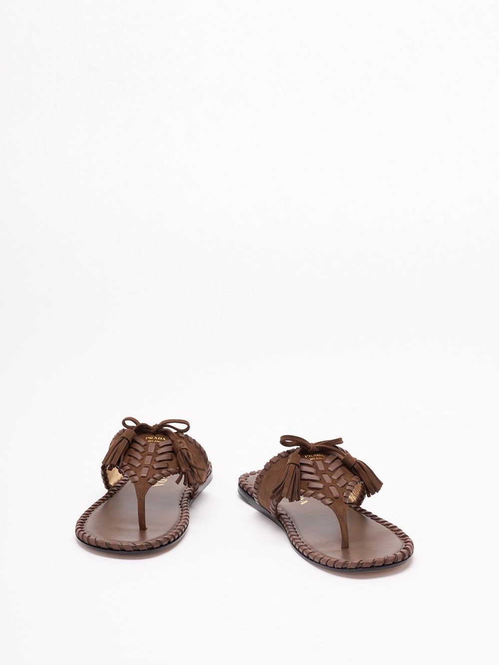 Prada Women Suede Flat Sandals PRADA