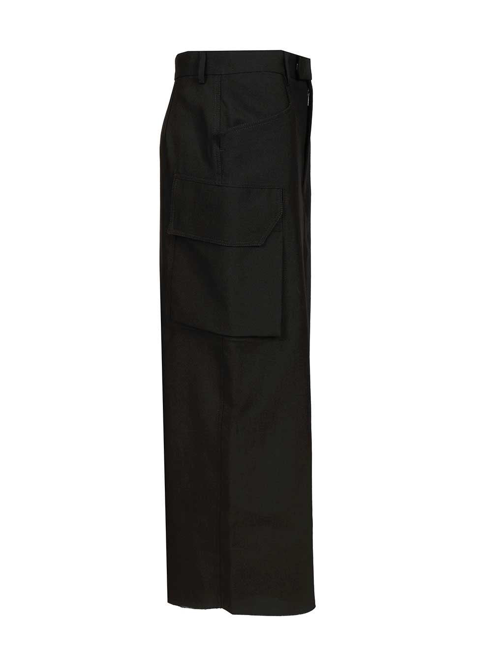 Rick Owens Women Firebanks Wool Midi Skirt RICK OWENS