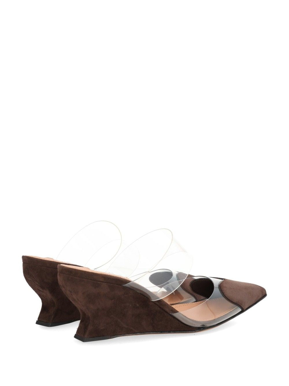 Alaïa Women “Le Cœur” Suede Mules.