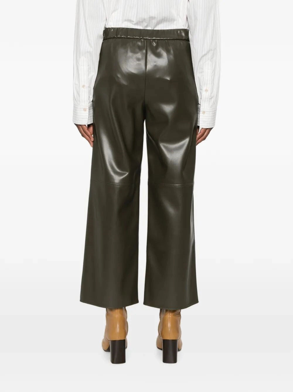 Max Mara Women Maxmara `S Leather-Look Cropped Pants MAX MARA