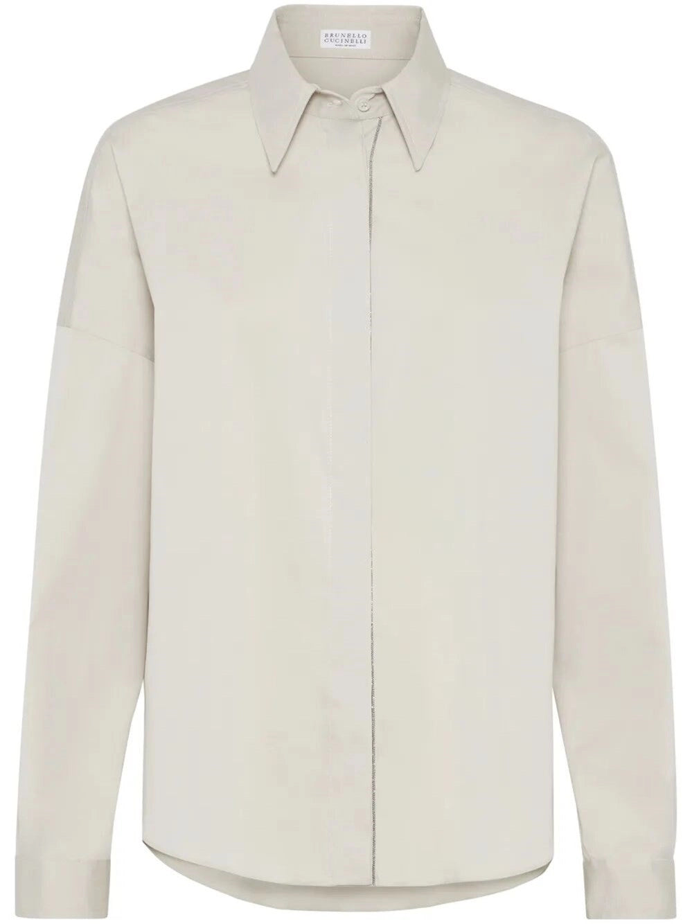 Brunello Cucinelli Women Blouse With Monili Trim BRUNELLO CUCINELLI