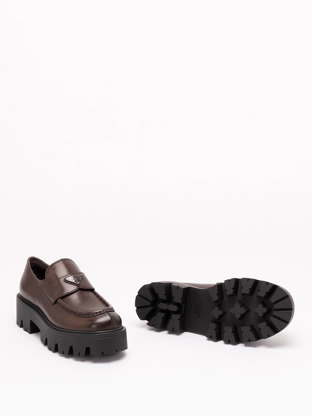 Prada Women Vintage Leather Loafers PRADA