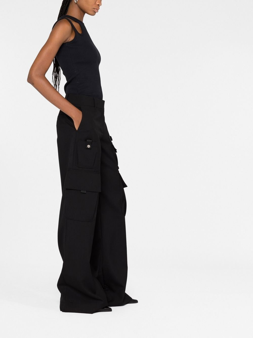 Off-White Women Black Cargo Pants OFF-WHITE